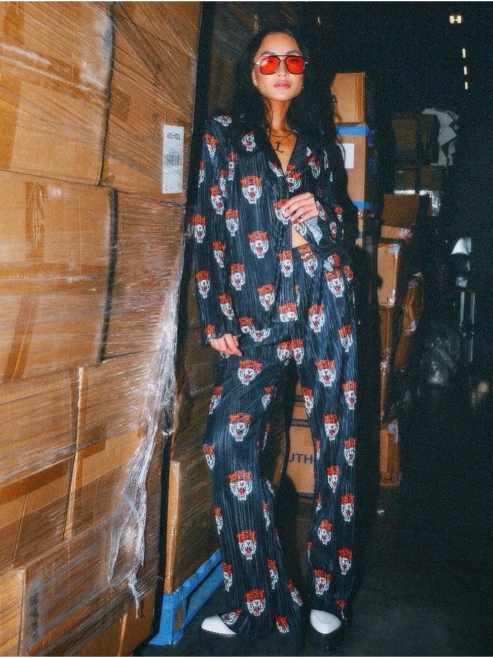 Dressed in Lala Tigress Plisse Set